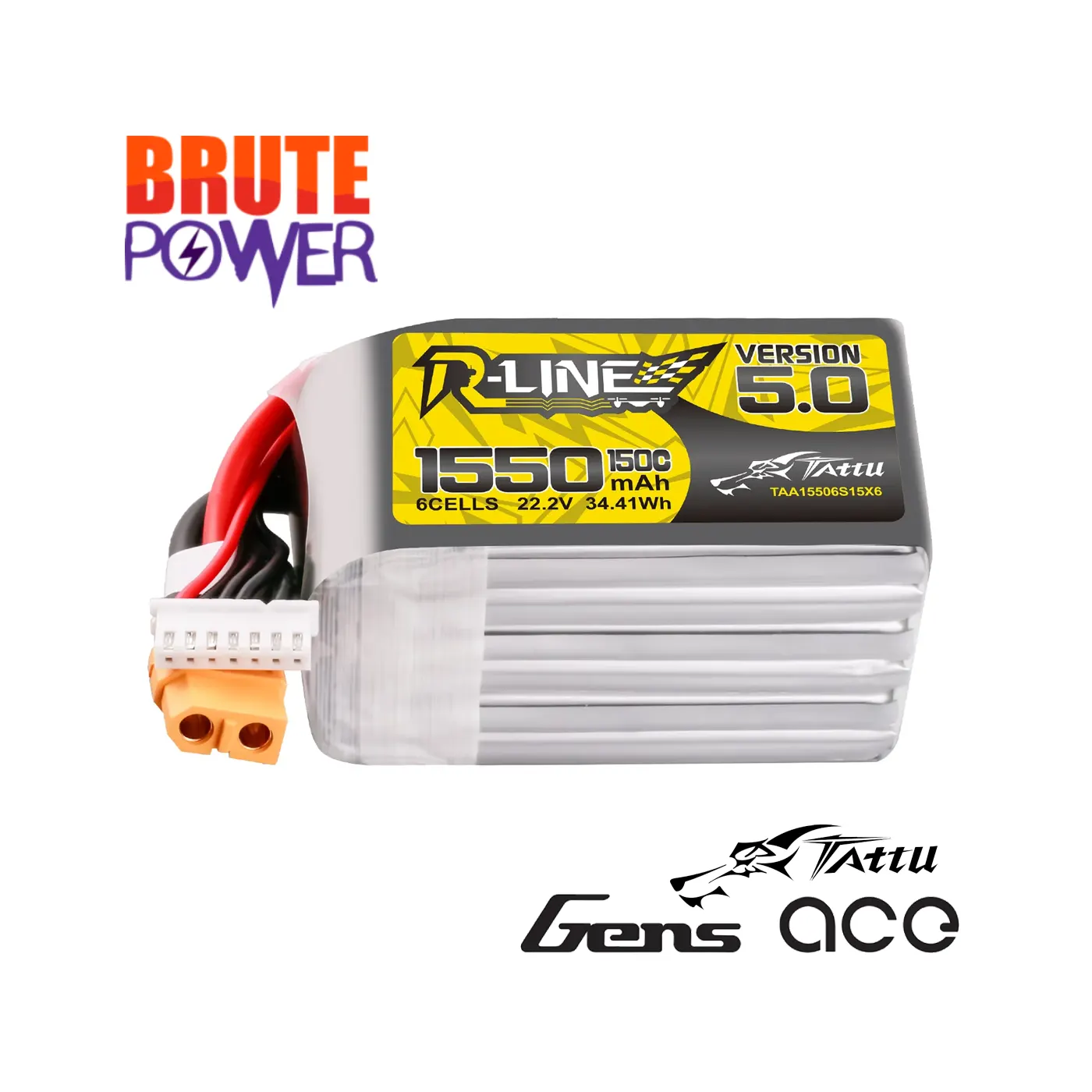 tattu 6s 1550mah R-Line V5 1550mAh 22.2V 150C LiPo FPV