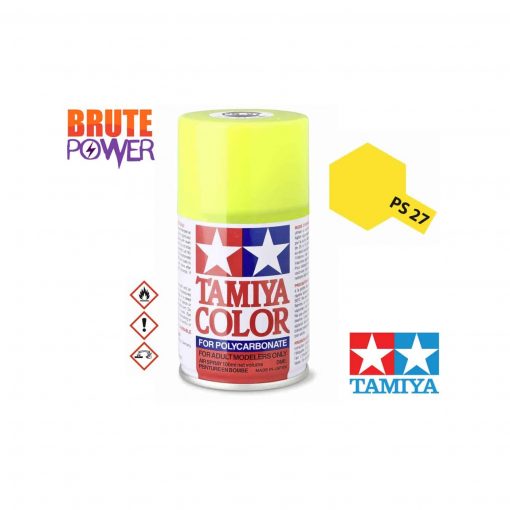 Pintura Spray Tamiya PS-27 amarillo fluor
