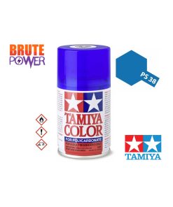 Pintura Spray Tamiya PS-38 azul traslucido