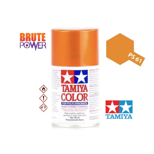 Pintura Spray Tamiya PS-61 naranja metalizado 86061