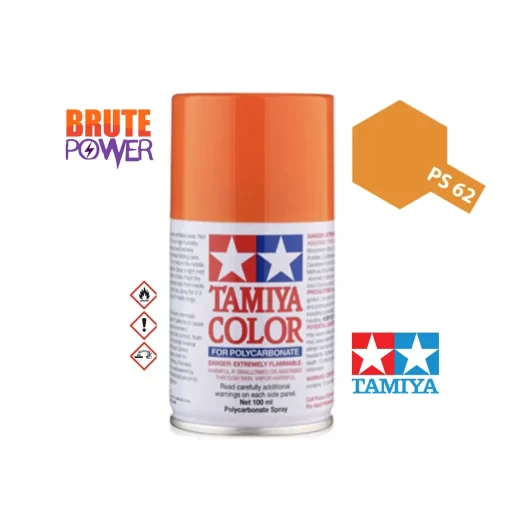 Pintura Spray Tamiya PS-62 naranja puro 86062