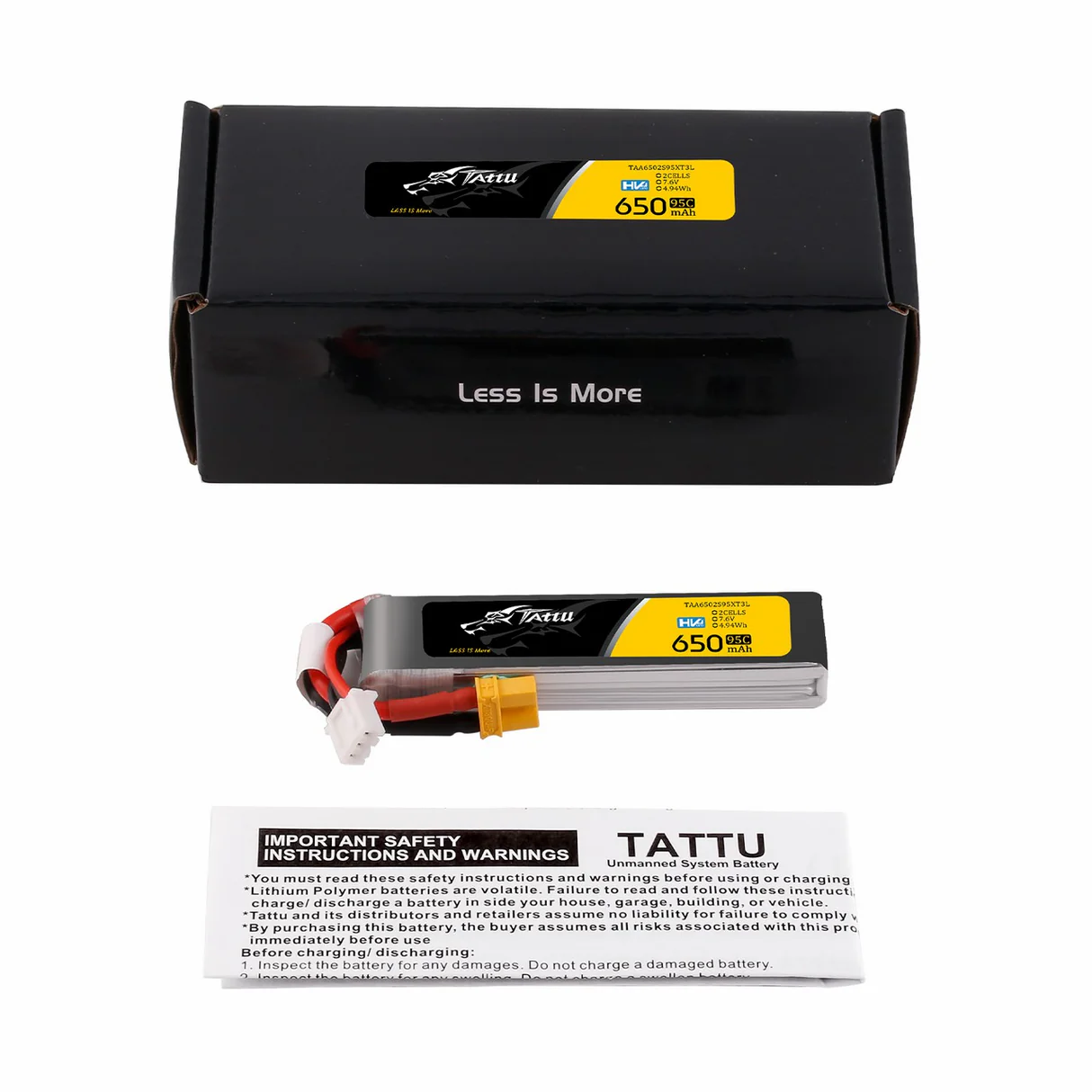 2s 650mah HV tattu long pack