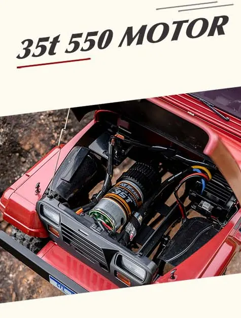 ROCHOBBY 1:10 Mashigan RS Red 4WD Rock Crawler RC - Imagen 14