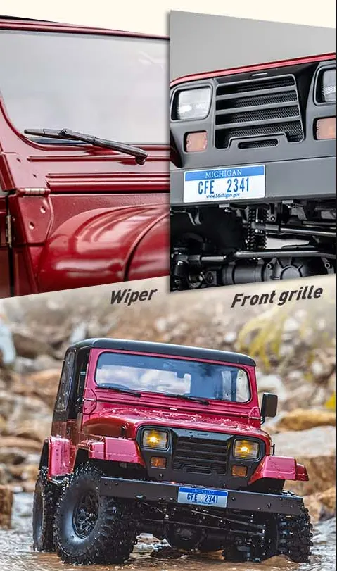 ROCHOBBY 1:10 Mashigan RS Red 4WD Rock Crawler RC - Imagen 5