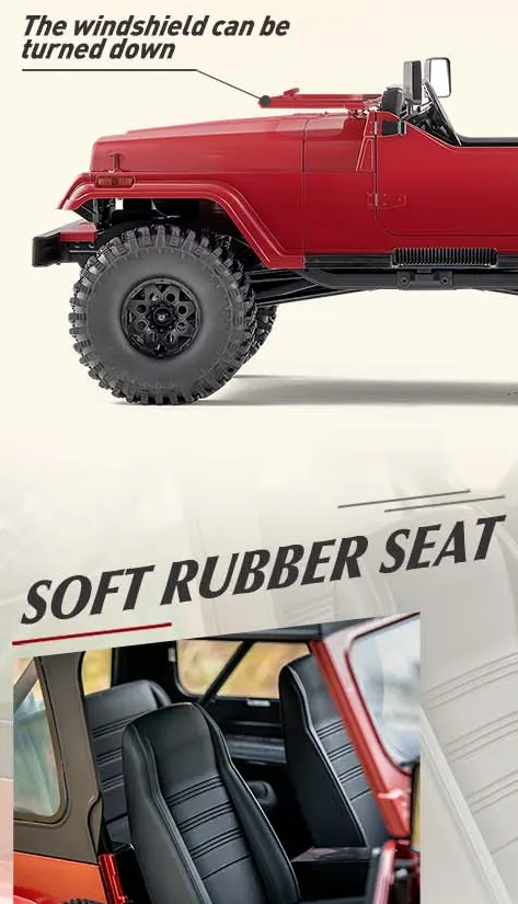 ROCHOBBY 1:10 Mashigan RS Red 4WD Rock Crawler RC - Imagen 8