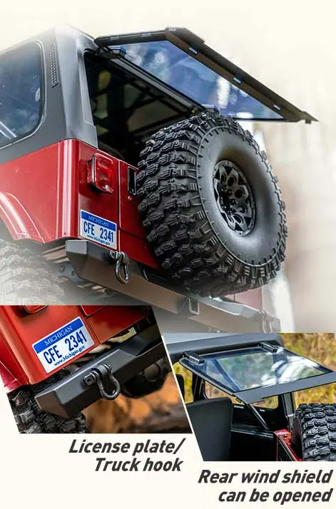 ROCHOBBY 1:10 Mashigan RS Red 4WD Rock Crawler RC - Imagen 11