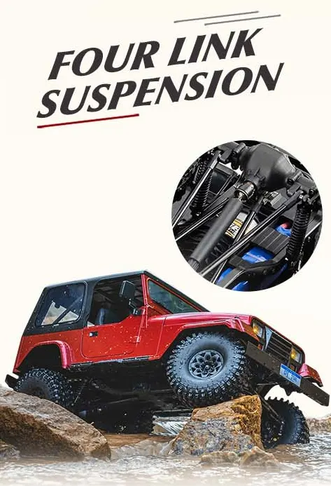 ROCHOBBY 1:10 Mashigan RS Red 4WD Rock Crawler RC - Imagen 12