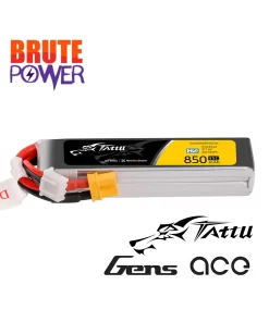Batería Lipo Tattu 2s 850mah longpack