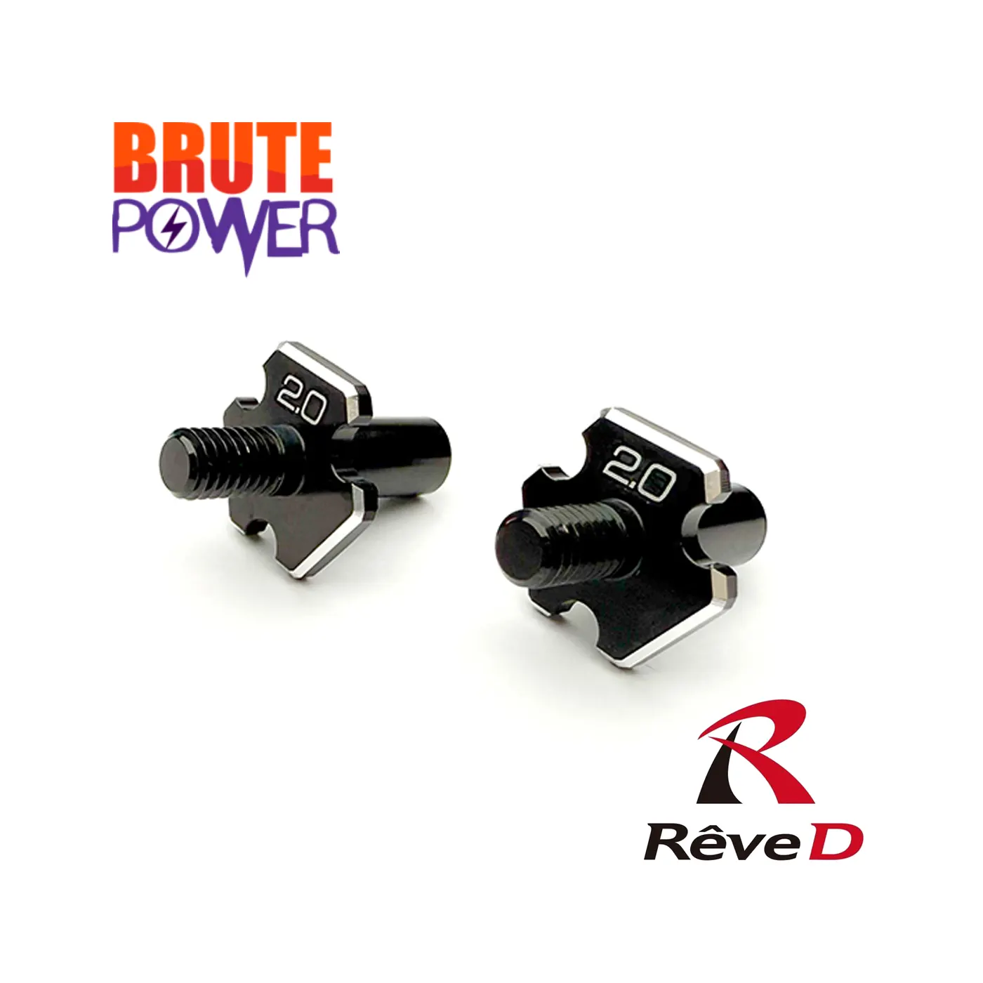 Reve D RDX Aluminum Front Axle for D1-MK-B2 (2.0mm, 2pcs)