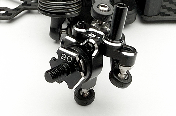 Reve D RDX Aluminum Front Axle for D1-MK-B2 (2.0mm, 2pcs) - Imagen 2