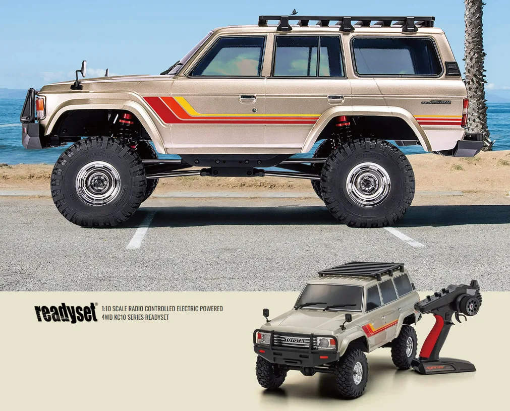 Kyosho KC10 crawler 1/10 Toyota Land Cruiser 60 vista lateral