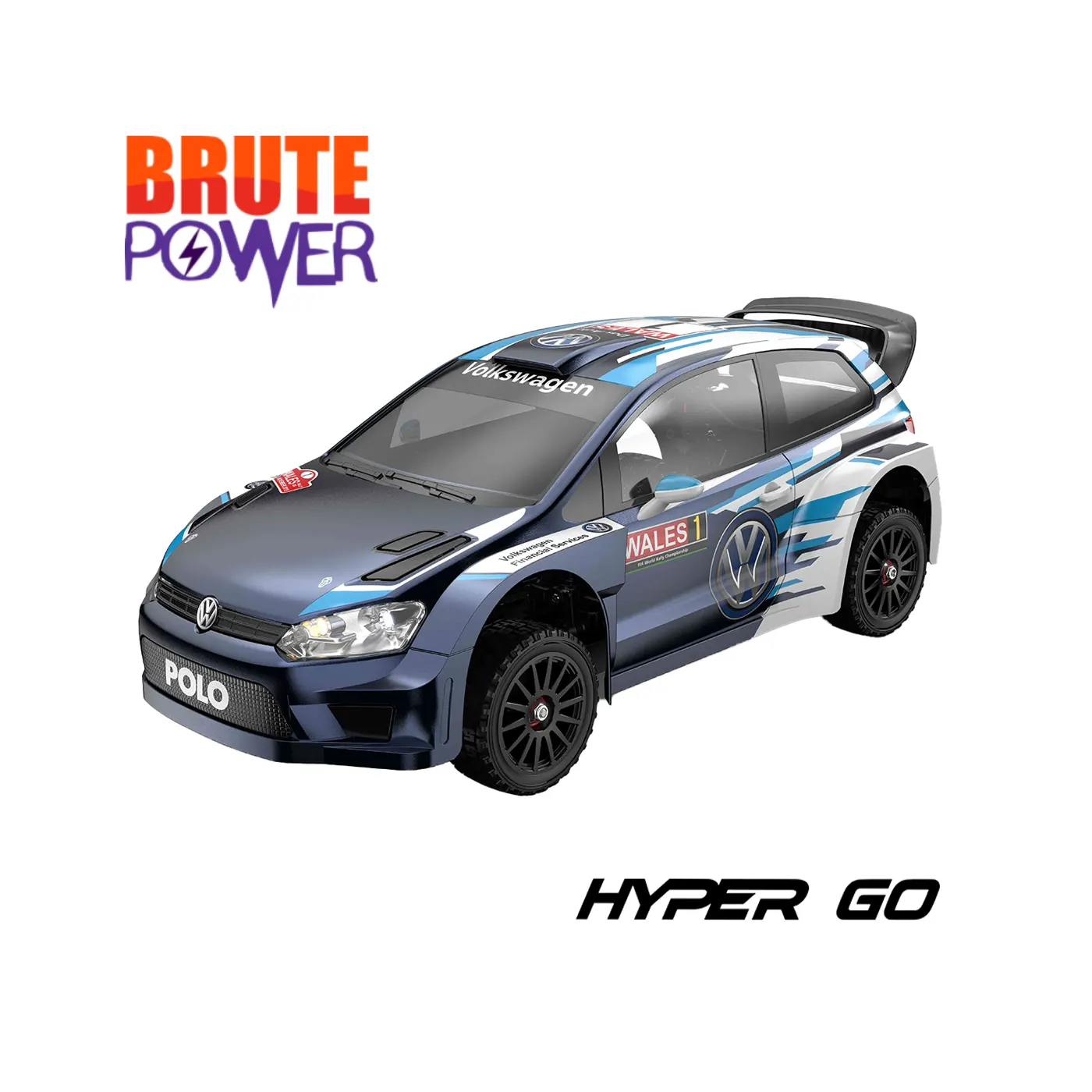 MJX Hyper GO 1/10 Volkswagen Polo R WRC 4WD Brushless RTR